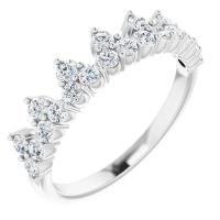 Ladies 14K White 5/8 CTW Lab-Grown Diamond Stackable Ring